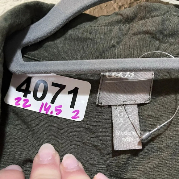 ASOS Olive Green Fringe Romper 8 Women's Western Urban Cowgirl Shorts - Picture 5 of 9